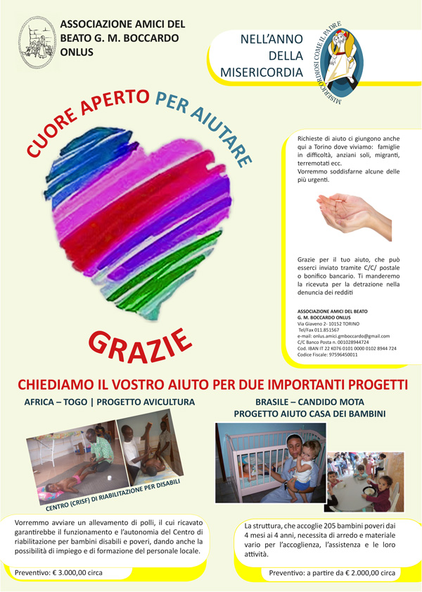 Progetti Cuore Aperto per aiutare